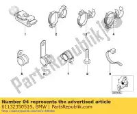 61132350519, BMW, cable holder bmw c1 125 200 2000 2001 2002 2003 2004, New