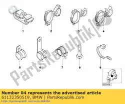 Here you can order the cable holder from BMW, with part number 61132350519: