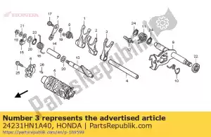 Honda 24231HN1A40 tenedor, l. palanca de cambios - Lado inferior