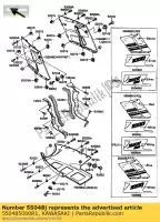 550485060R1, Kawasaki, motorkap., lwr, p.a. wit kawasaki zx 1000 10, Nieuw