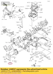 Aquí puede pedir tapa, depósito tanque vn900c9fa de Kawasaki , con el número de pieza 140911772: