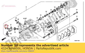 honda 43243HN8006 nut, 10mm - Bottom side