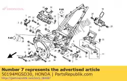 kraag c, r. Motor hanger van Honda, met onderdeel nummer 50194MGSD30, bestel je hier online: