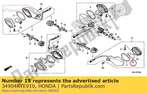 Honda 34904KTE910 lâmpada piscante (âmbar) (12v - Lado inferior