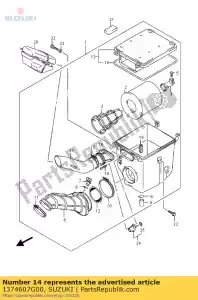 suzuki 1374607G00 junta - Lado inferior