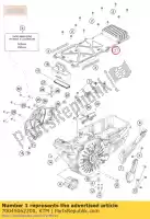 70045062200, KTM, tampa do motor ktm  freeride 0 2015 2016 2017 2018 2019 2020 2021, Novo