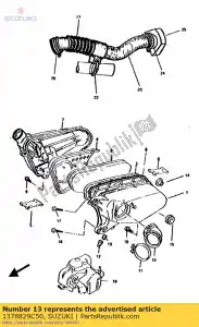 suzuki 1378829C50 filtro, drenaje - Lado inferior