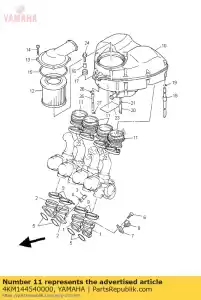 yamaha 4KM144540000 articulação - Lado inferior