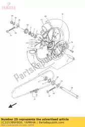 trekker, ketting 2 van Yamaha, met onderdeel nummer 1C325389H000, bestel je hier online: