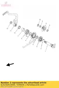 yamaha 5LX156410000 versnelling, kick - Onderkant