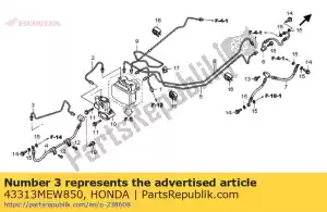 honda 43313MEW850 pipe c, rr. freno - Il fondo