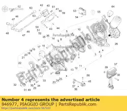 Ici, vous pouvez commander le roulement à billes radial auprès de Piaggio Group , avec le numéro de pièce 846977: