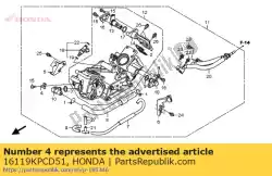 Aqui você pode pedir o nenhuma descrição disponível no momento em Honda , com o número da peça 16119KPCD51: