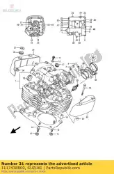 Here you can order the cap,cylinder he from Suzuki, with part number 1117438B00: