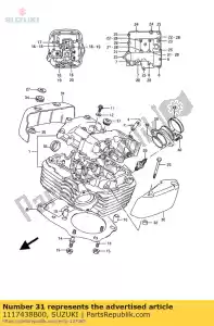 suzuki 1117438B00 tappo, cilindro lui - Il fondo