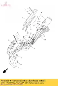 yamaha 5XT1479K0000 capa, 3 - Lado inferior