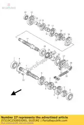 Ici, vous pouvez commander le pignon, moteur auprès de Suzuki , avec le numéro de pièce 27510C25D00J000: