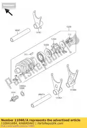 Qui puoi ordinare guarnizione, 10,5x16x1,2 zx600-e2 da Kawasaki , con numero parte 110601684: