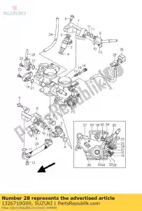 suzuki 1326710G00 stop screw - Bottom side