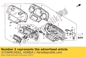 Honda 37100MCAE02 medidor de montaje, peine - Lado inferior