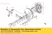 42313KTMD00, Honda, col, r. rr. côté roue honda anf innova  anf125 125 , Nouveau