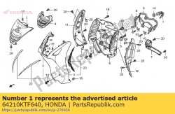 Honda 64210KTF640, Chiave comp., vano portaoggetti, OEM: Honda 64210KTF640