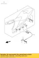 4528017E00, Suzuki, cable, cerradura de asiento suzuki gsr  u a ua gsxr w gsx f s r750w r750 r600 gsr600 gsr600a 600 750 , Nuevo