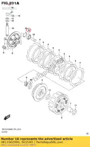 Suzuki 0811062000 roulement à billes ko - La partie au fond