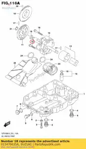 suzuki 015470635A parafuso - Lado inferior