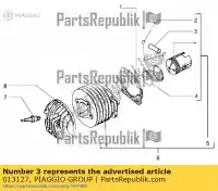 013127, Piaggio Group, axe de piston vespa px vespa px zapm74200, zapm743d 150 2011 2016 2017 2018, Nouveau