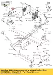 Here you can order the 01 radiator-assy from Kawasaki, with part number 390610706: