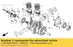 Ici, vous pouvez commander le vilebrequin comp. Auprès de Honda , avec le numéro de pièce 13000KR3603: