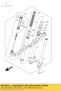 suzuki 5110315J00 zespó? amortyzatora od fro - Dół