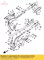 2YKW14730000, Yamaha, ochraniacz, t?umik 1 yamaha tdr 250, Nowy