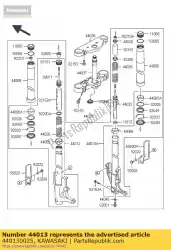 Qui puoi ordinare forcella interna, sinistra vn1600-b2h da Kawasaki , con numero parte 440130025: