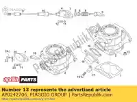 AP0242706, Piaggio Group, Nakr?tka ko?nierzowa m8 aprilia  climber mx rs rx sx 125 280 1990 1999 2000 2001 2002 2003 2004 2005 2006 2007 2008 2009 2010, Nowy