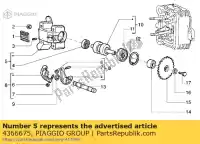 4366675, Piaggio Group, manutenção aprilia piaggio vespa  et habana hexagon lx liberty mojito sfera sfera rst 125 1995 1996 1997 1998 1999 2000 2001, Novo