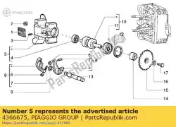 Ici, vous pouvez commander le entretien auprès de Piaggio Group , avec le numéro de pièce 4366675: