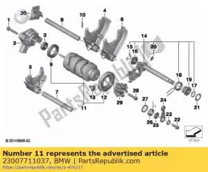 bmw 23007711037 rouleau de décalage - La partie au fond