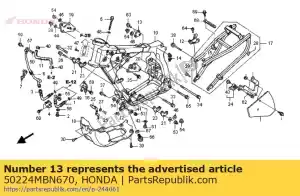 honda 50224MBN670 talerz, rr. wieszak silnika - Dół