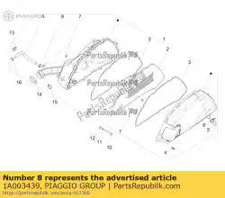 Here you can order the intake pipe from Piaggio Group, with part number 1A003439: