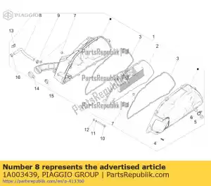 Piaggio Group 1A003439 intake pipe - Bottom side