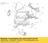 2B004091, Piaggio Group, chape de direction fermeture inférieure aprilia zd4kca00 zd4xab00 125 2017 2018 2019 2020 2021 2022, Nouveau