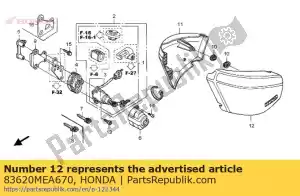 Honda 83620MEA670 zestaw ok?adek, l. strona (wl) - Dół