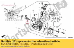 Aqui você pode pedir o conjunto de válvula, controle de ar ocioso em Honda , com o número da peça 16430GFM902: