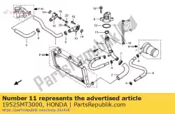 Qui puoi ordinare tubo flessibile, radiatore olio (b da Honda , con numero parte 19525MT3000: