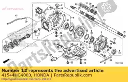 Ici, vous pouvez commander le entretoise e, couronne dentée (1. 50) auprès de Honda , avec le numéro de pièce 41544HC4000: