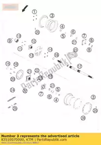 ktm 83510070000 rim rear sx 09 - Bottom side