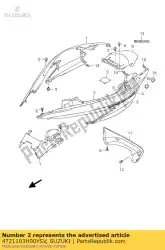 Tutaj możesz zamówić ramka maskuj? Ca lewa od Suzuki , z numerem części 4721103H00YSV: