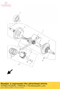 yamaha 5YPWE1410000 crank 1 - Bottom side